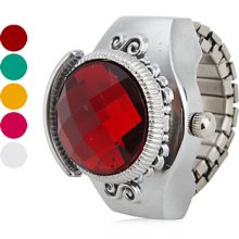 Style Women's Ruby Design Alloy Analog Quartz Ring Watch (Assorted Colors)