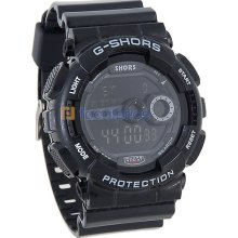 Stylish Sports Digital Wrist Watch (Black)