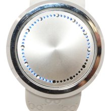 Stylish Touch Screen Led flashing Digital Wrist Watch -White Strap