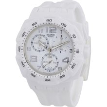 Swatch Men's Originals SUIW402 White Plastic Quartz Watch with White Dial