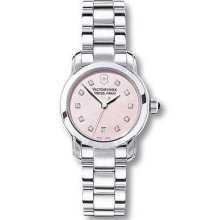 Swiss Army Vivante Pink Mother-of-pearl Diamond Ladies Watch 241155