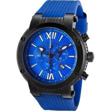 SWISS LEGEND Watches Men's Legato Cirque Blue Dial Black IP Case Blue