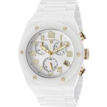 SWISS LEGEND Watches Men's Throttle Chronograph White Dial Gold Tone A