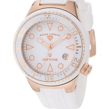 Swiss Legend Women's 11044d-rg-02-wht Neptune White Dial White Silicone Watch