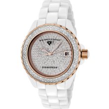 Swiss Legend Women's Karamica White 341 Diamonds (2.98 Ctw) Pave Dial