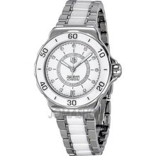 Tag Heuer Formula 1 Diamond Accented White Ceramic Ladies Watch W ...