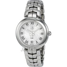 TAG Heuer Link Silver Guilloche Dial Stainless Steel Ladies Watch WAT1