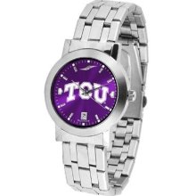 TCU Texas Christian Men's Modern Stainless Steel Watch
