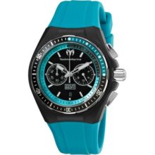 TechnoMarine Mid-Size Cruise Sport Quartz Chronograph Blue Silicone Rubber Strap Watch