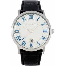 Ted Baker Men's Straps Right On Time Watch with Blue Accents
