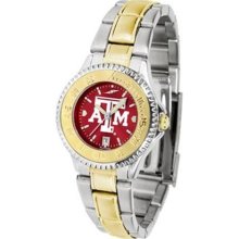 Texas A Aggies TAMU NCAA Womens Two-Tone Anochrome Watch ...