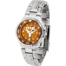 Texas Longhorns UT NCAA Womens Steel Anochrome Watch ...