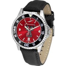 Texas Tech Red Raiders NCAA Mens Leather Anochrome Watch ...