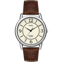Timex Classic Leather Ladies Watch T2N686