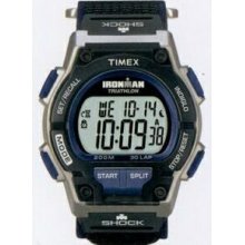 Timex Ironman Black/Dark Blue Endure Shock 30 Lap Full-size Watch