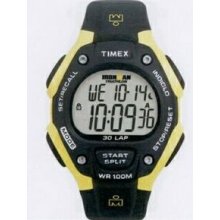 Timex Ironman Black/Yellow Traditional 30 Lap Full-size Watch W/Nylon Strap