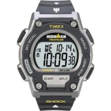 Timex Ironman Shock Resistant 30 Lap Watch Black/Yellow