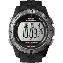 Timex Mens Expedition Vibration Alarm Watch with Black Resin Strap T49851