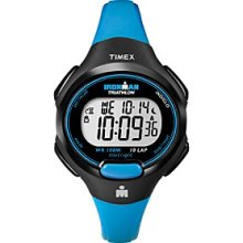 Timex Women's Ironman Mid-Size Blue/Black 10-Lap Women's