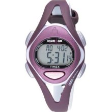 Timex Women's T5K007 Ironman Sleek 50-Lap Plum/Grey Watch