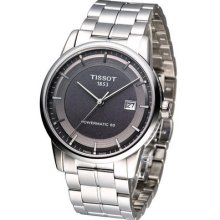 Tissot Luxury Automatic Mechanical Powermatic 80 Hours Power Reserve Watch Gray