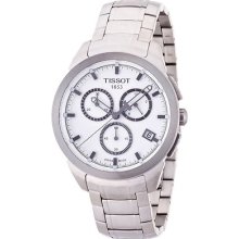 Tissot Men's T069.417.44.031.00 Quartz Titanium White Dial Chronograph Watch