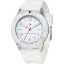 Tommy Hilfiger 1781184 Women's Stainless Steel Case White Plastic Watch 1781184