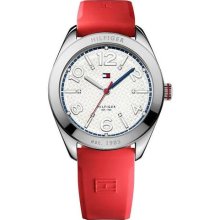 Tommy Hilfiger Red Silicone Ladies Watch 1781258 ...