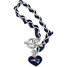 Touch by Alyssa Milano New England Patriots Chain & Leather Strap Bracelet