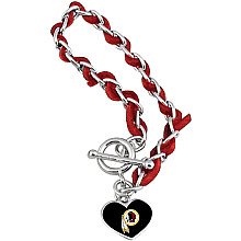 Touch by Alyssa Milano Washington Redskins Chain & Leather Strap Bracelet