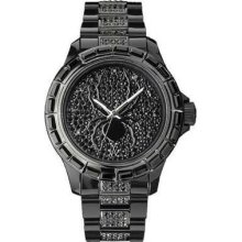 Toy Unisex Spider Black Cz Pave Dial Analog Quartz Kris Watch K13b