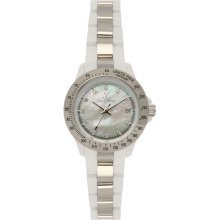 Toy Watch Heavy Metal Plasteramic Mini Silver White 28207-SL - White - Metal