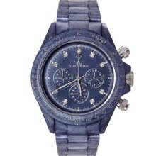 Toywatch Pearlized Purple Chrono Plasteramic Women's Watch Flp18in