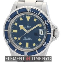 Tudor Submariner Snow Flake 40mm Stainless Steel Blue Dial Circa 1981