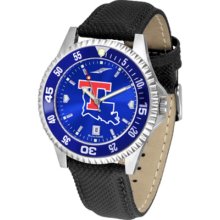 Tulsa Golden Hurricane Competitor AnoChrome Men's Watch with Nylon/Leather Band and Colored Bezel