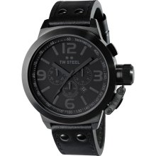 TW Steel Canteen 45 MM Cool Black Dial Chronograph Mens Watch TW843