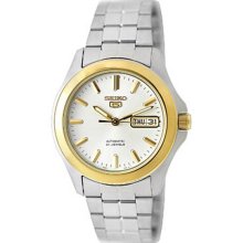 Two Tone Stainless Steel Seiko 5 Automatic Dial Link Bracelet