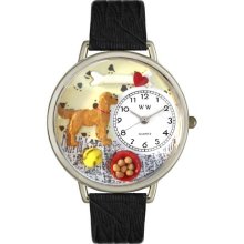 U-0130042 Golden Retriever Watch in Silver