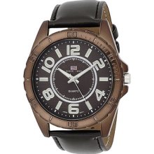 U.s. Polo Assn. Men's Us5161 Brown Dial Brown Strap Watch