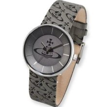 Unisex Vivienne Westwood Spirit Grey Logo Strap Watch Xwa3865