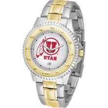 Utah Utes Mens Stainless 23Kt Watch