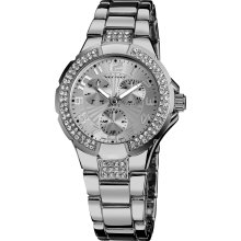 Vernier Ladies Crystal Stone Sport Chrono-look Bracelet Fashion Watch