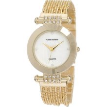 Vernier Women's Vnr11072yg Multi Chain Bracelet Quartz Gold Tone Watch $65