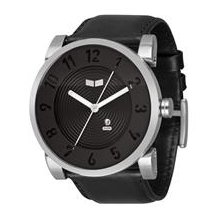 Vestal Doppler Watch - Black / Brushed Silver / Black
