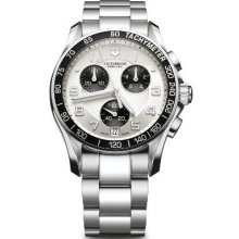 Victorinox 241495 Watch Alliance Mens - Silver Dial Stainless Steel Case Quartz Movement
