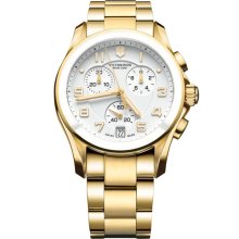 Victorinox Swiss Army 'Chrono Classic' Watch with Ceramic Bezel Gold