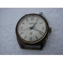 Vintage Men's Mechanical Wrist Watch RAKETA Soviet Union USSR era 1970s wrist WATCH