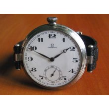Vintage Omega Watch Original 1933 Swiss Art Deco Case W/ Religious Label
