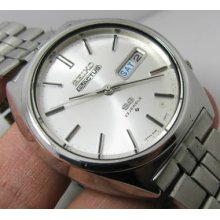 Vintage Seiko 5 Actus Ss Silver Dial Automatic 6106 -2.