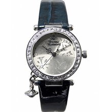 Vivienne Westwood Accessories Black Patent Orb Watch VV006SLTL OS (US)